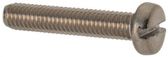Value Collection - M3x0.50 Metric Coarse, 16mm Length Under Head Slotted Drive Machine Screw - Fillister Head, Grade 316 & A4 Stainless Steel, Uncoated, Without Washer - USA Tool & Supply