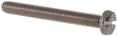Value Collection - M3x0.50 Metric Coarse, 25mm Length Under Head Slotted Drive Machine Screw - Fillister Head, Grade 316 & A4 Stainless Steel, Uncoated, Without Washer - USA Tool & Supply