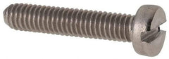 Value Collection - M4x0.70 Metric Coarse, 20mm Length Under Head Slotted Drive Machine Screw - Fillister Head, Grade 316 & A4 Stainless Steel, Uncoated, Without Washer - USA Tool & Supply