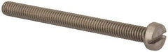 Value Collection - M4x0.70 Metric Coarse, 45mm Length Under Head Slotted Drive Machine Screw - Fillister Head, Grade 316 & A4 Stainless Steel, Uncoated, Without Washer - USA Tool & Supply
