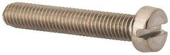 Value Collection - M5x0.80 Metric Coarse, 30mm Length Under Head Slotted Drive Machine Screw - Fillister Head, Grade 316 & A4 Stainless Steel, Uncoated, Without Washer - USA Tool & Supply