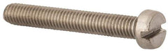 Value Collection - M5x0.80 Metric Coarse, 35mm Length Under Head Slotted Drive Machine Screw - Fillister Head, Grade 316 & A4 Stainless Steel, Uncoated, Without Washer - USA Tool & Supply