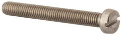 Value Collection - M5x0.80 Metric Coarse, 40mm Length Under Head Slotted Drive Machine Screw - Fillister Head, Grade 316 & A4 Stainless Steel, Uncoated, Without Washer - USA Tool & Supply