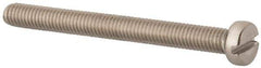 Value Collection - M5x0.80 Metric Coarse, 50mm Length Under Head Slotted Drive Machine Screw - Fillister Head, Grade 316 & A4 Stainless Steel, Uncoated, Without Washer - USA Tool & Supply