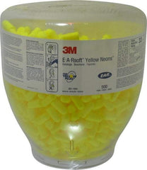 3M - One Touch Disposable Earplug Refill with 33 dB Earplugs - Yellow Earplugs, 500 Pairs - USA Tool & Supply