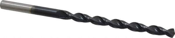 Cleveland - #9 135° Cobalt Jobber Drill - TiAlN Finish, Right Hand Cut, Parabolic Flute, Straight Shank, 3-5/8" OAL, Split Point - USA Tool & Supply