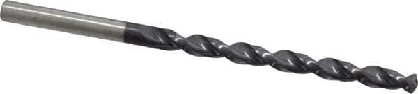 Cleveland - #18 135° Cobalt Jobber Drill - TiAlN Finish, Right Hand Cut, Parabolic Flute, Straight Shank, 3-1/4" OAL, Split Point - USA Tool & Supply