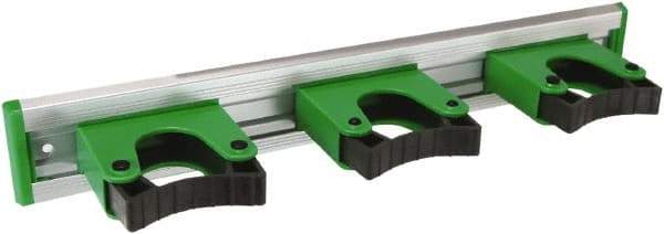 Unger - 3-1/4" Projection, 2" High, Aluminum & Plastic, Tool Holder - 14" Long, 3 Holders - USA Tool & Supply