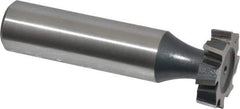 Interstate - 3/4" Diam x 3/16" Face Width, Cobalt, 10 Teeth, Shank Connection Woodruff Keyseat Cutter - Uncoated, 2-3/16" OAL x 1/2" Shank, Staggered Teeth, ANSI 606, Old Standard 9 - USA Tool & Supply
