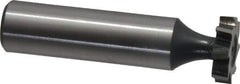 Interstate - 5/8" Diam x 5/32" Face Width, High Speed Steel, 8 Teeth, Shank Connection Woodruff Keyseat Cutter - Uncoated, 2-5/32" OAL x 1/2" Shank, Staggered Teeth, ANSI 505, Old Standard 6 - USA Tool & Supply