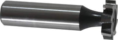 Interstate - 3/4" Diam x 3/16" Face Width, High Speed Steel, 10 Teeth, Shank Connection Woodruff Keyseat Cutter - Uncoated, 2-3/16" OAL x 1/2" Shank, Staggered Teeth, ANSI 606, Old Standard 9 - USA Tool & Supply