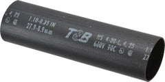 Thomas & Betts - 5" Long, 3:1, Polyolefin Heat Shrink Electrical Tubing - Black - USA Tool & Supply