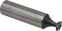 Interstate - 5/16" Diam x 1/16" Face Width, High Speed Steel, 6 Teeth, Shank Connection Woodruff Keyseat Cutter - Uncoated, 2-1/16" OAL x 1/2" Shank, Staggered Teeth, ANSI 202-1/2, Old Standard 206 - USA Tool & Supply