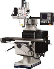 Vectrax - 54" Long x 10" Wide, 3 Phase Fagor 3 Axis 8055i CNC Milling Machine - Variable Speed Pulley Control, NT40 Taper, 5 hp - USA Tool & Supply