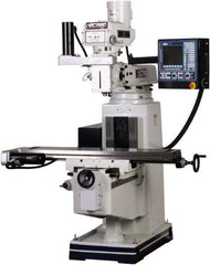 Vectrax - 54" Long x 10" Wide, 3 Phase CNC Milling Machine - Variable Speed Pulley Control, R8 Taper, 5 hp - USA Tool & Supply