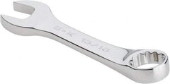 SK - 13/16" 12 Point Offset Combination Wrench - 15° Offset Angle, 6" OAL, Steel, Chrome Finish - USA Tool & Supply