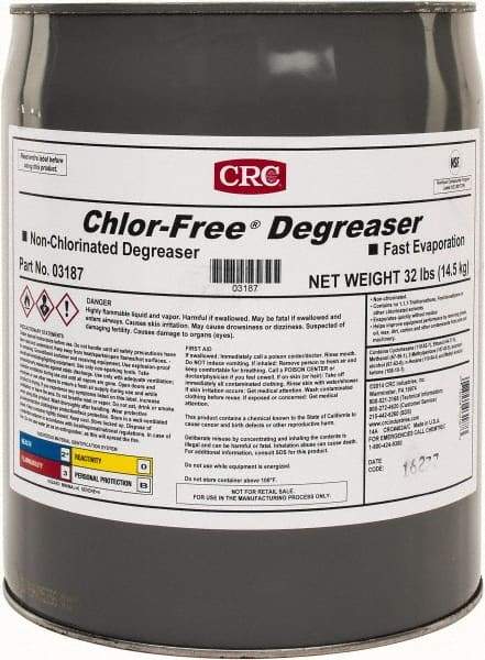 CRC - 5 Gal Bucket Cleaner/Degreaser - Liquid, Unscented - USA Tool & Supply