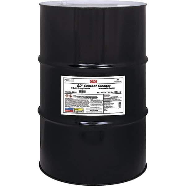 CRC - 55 Gallon Drum Contact Cleaner - 0°F Flash Point, 22,600 Volt Dielectric Strength, Flammable, Food Grade, Plastic Safe - USA Tool & Supply