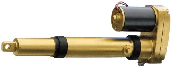 Thomson Industries - 4" Stroke Len, 30% Duty Cycle, 110 Volt, Linear Electromechanical Actuator without Limit Switch - AC Input, 0.2" per Second, 1,500 Lb Capacity - USA Tool & Supply