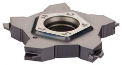 Iscar - 24N050J000PENTA J Grade IC908, 0.5mm Cutting Width Carbide Grooving Insert - 1mm Max Depth of Cut, Neutral, TiAlN Finish - USA Tool & Supply