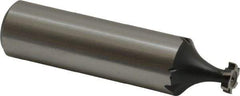 Interstate - 1/4" Diam x 1/16" Face Width, Cobalt, 6 Teeth, Shank Connection Woodruff Keyseat Cutter - Uncoated, 2-1/16" OAL x 1/2" Shank, Staggered Teeth, ANSI 202, Old Standard 201 - USA Tool & Supply
