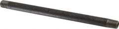 Value Collection - Schedule 80, 1/4" Diam x 8" Long Black Pipe Nipple - Threaded - USA Tool & Supply