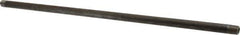 Value Collection - Schedule 80, 1/4" Diam x 18" Long Black Pipe Nipple - Threaded - USA Tool & Supply