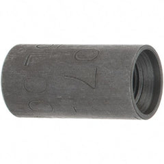 Made in USA - Size 1/8", Class 300, Steel Black Pipe Coupling - 300 psi, Threaded End Connection - USA Tool & Supply
