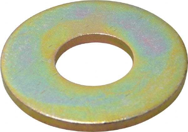 Made in USA - 5/8" Screw, Grade 8 Alloy Steel USS Flat Washer - 0.681" ID x 1.78" OD, 0.16" Thick, Zinc Yellow Dichromate Finish - USA Tool & Supply