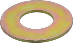 Made in USA - 1-1/4" Screw, Grade 8 Alloy Steel USS Flat Washer - 1.368" ID x 3.03" OD, 0.192" Thick, Zinc Yellow Dichromate Finish - USA Tool & Supply