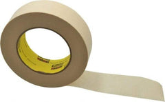 3M - 1-1/2" Wide x 60 Yd Long Tan Paper Masking Tape - Series 234, 5.9 mil Thick, 27 In/Lb Tensile Strength - USA Tool & Supply