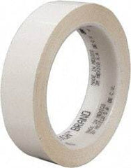 3M - 72 Yds. x 1", White Polyester Film Tape - 850 Series, 1.9 mil Thick, 28 Lb./Inch Tensile Strength - USA Tool & Supply