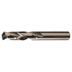 #8 RHS / RHC HSS-CO 8% (M42) 135 Degree Split Point Cobalt Heavy Duty Screw Machine Drill - Straw / Gold Oxide - Exact Industrial Supply