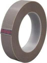 3M - 36 Yds. x 2", Gray PTFE Film Tape - 5481 Series, 6.8 mil Thick, 49 Lb./Inch Tensile Strength - USA Tool & Supply