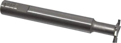 Interstate - 1" Cut Diam, 1/8" Cut Width, 11.1mm Neck Diam, 5/8" Shank Diam, 4-15/16" OAL, M42 Cobalt T-Slot Cutter - Uncoated, Staggered Teeth, 8 Teeth - USA Tool & Supply