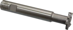 Interstate - 1-1/4" Cut Diam, 3/16" Cut Width, 15mm Neck Diam, 3/4" Shank Diam, 5-1/8" OAL, M42 Cobalt T-Slot Cutter - Staggered Teeth, 8 Teeth - USA Tool & Supply