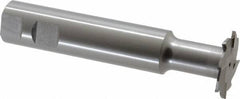 Interstate - 1-1/2" Cut Diam, 1/8" Cut Width, 1" Shank Diam, 5-5/16" OAL, M42 Cobalt T-Slot Cutter - Staggered Teeth, 8 Teeth - USA Tool & Supply