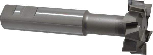 Interstate - 2" Cut Diam, 3/4" Cut Width, 20mm Neck Diam, 1" Shank Diam, 5-11/16" OAL, M42 Cobalt T-Slot Cutter - Staggered Teeth, 10 Teeth - USA Tool & Supply