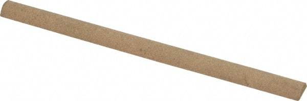 Norton - 4" Long x 1/4" Diam Aluminum Oxide Sharpening Stone - Half Round, Medium Grade - USA Tool & Supply