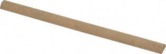 Norton - 4" Long x 1/4" Diam Aluminum Oxide Sharpening Stone - Half Round, Medium Grade - USA Tool & Supply