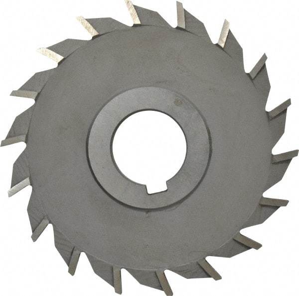 Value Collection - 16 Teeth, 4" Diam x 11/32" Width of Cut, High Speed Steel Side Milling Cutter - Straight Teeth, Uncoated - USA Tool & Supply