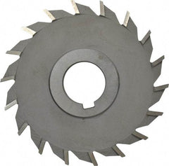 Value Collection - 16 Teeth, 4" Diam x 11/32" Width of Cut, High Speed Steel Side Milling Cutter - Straight Teeth, Uncoated - USA Tool & Supply