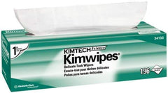 Kimtech - Dry Clean Room/Lab/Critical Task Wipes - Pop-Up, 11-3/4" x 11-3/4" Sheet Size, White - USA Tool & Supply