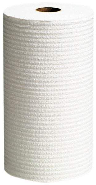 WypAll - X60 Dry Shop Towel/Industrial Wipes - Small Roll, 13-3/8" x 9-3/4" Sheet Size, White - USA Tool & Supply