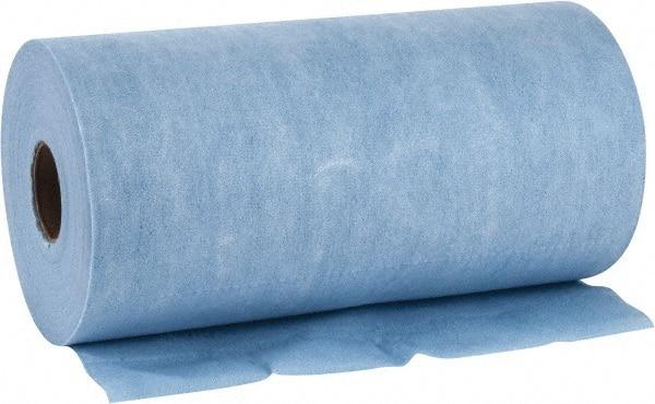 WypAll - X60 Dry Shop Towel/Industrial Wipes - Small Roll, 13-3/8" x 9-3/4" Sheet Size, Blue - USA Tool & Supply