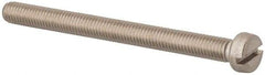 Value Collection - M5x0.80 Metric Coarse, 60mm Length Under Head Slotted Drive Machine Screw - Fillister Head, Grade 316 & A4 Stainless Steel, Uncoated, Without Washer - USA Tool & Supply