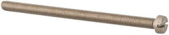 Value Collection - M5x0.80 Metric Coarse, 80mm Length Under Head Slotted Drive Machine Screw - Fillister Head, Grade 316 & A4 Stainless Steel, Uncoated, Without Washer - USA Tool & Supply