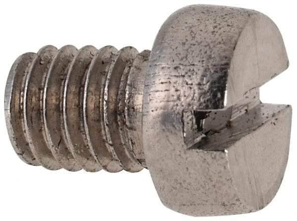 Value Collection - M6x1.00 Metric Coarse, 8mm Length Under Head Slotted Drive Machine Screw - Fillister Head, Grade 316 & A4 Stainless Steel, Uncoated, Without Washer - USA Tool & Supply