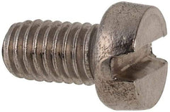 Value Collection - M6x1.00 Metric Coarse, 10mm Length Under Head Slotted Drive Machine Screw - Fillister Head, Grade 316 & A4 Stainless Steel, Uncoated, Without Washer - USA Tool & Supply
