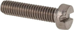 Value Collection - M6x1.00 Metric Coarse, 25mm Length Under Head Slotted Drive Machine Screw - Fillister Head, Grade 316 & A4 Stainless Steel, Uncoated, Without Washer - USA Tool & Supply